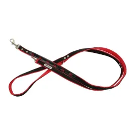 barry-king-smycz-wzor-pieski-odblask-neo-tasma-podwojna-25mm-220cm-czerwona