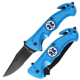 noz-skladany-ratowniczy-rescue-scyzoryk-ratownika-mil-tec-blue-z-klipsem