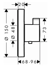 hansgrohe-bateria-termostatyczna-podtynkowa-chrom