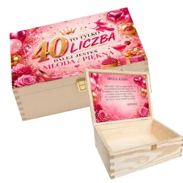 prezent-na-40-urodziny-dla-kobiety-pudelko-drewniane-personalizowany-nadruk