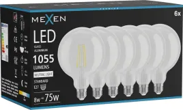 mexen-vintis-6x-zarowka-filament-led-e27-g125-8w-4000k-1055-lm-clear