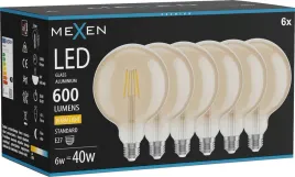 mexen-vintis-6x-zarowka-filament-led-e27-g125-6w-ciepla-2700k-600-lm-amber