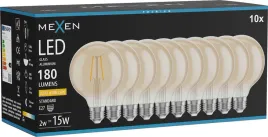mexen-vintis-10x-zarowka-filament-led-e27-g95-2w-ciepla-2200k-180-lm-amber