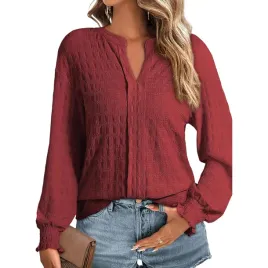 bluzka-damska-v-neck-dlugi-rekaw-casualowa-elegancka-stylowa-bordowa-xl