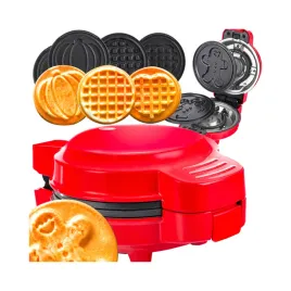 gofrownica-mini-gofry-mocna-nieprzywierajaca-8-plytek-4-wzory-czerwona-red
