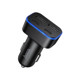 ladowarka-samochodowa-hoco-2x-usb-a-2x-usb-c-qc3-0-pd-42w-z63-czarna