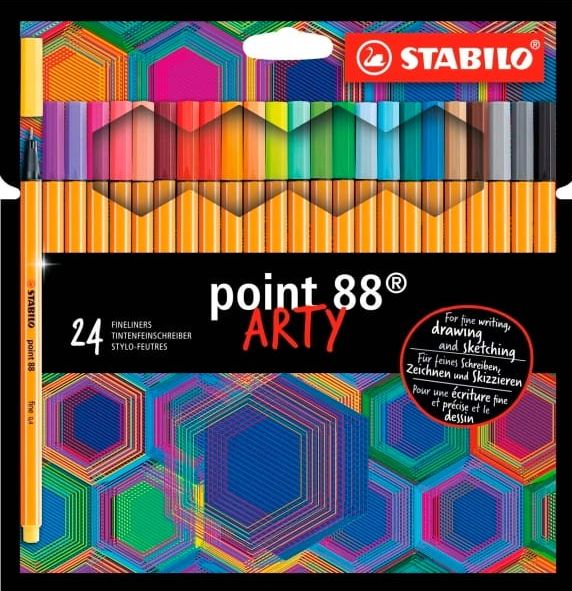 Cienkopis Stabilo Point 88 Arty 24 Kolorów