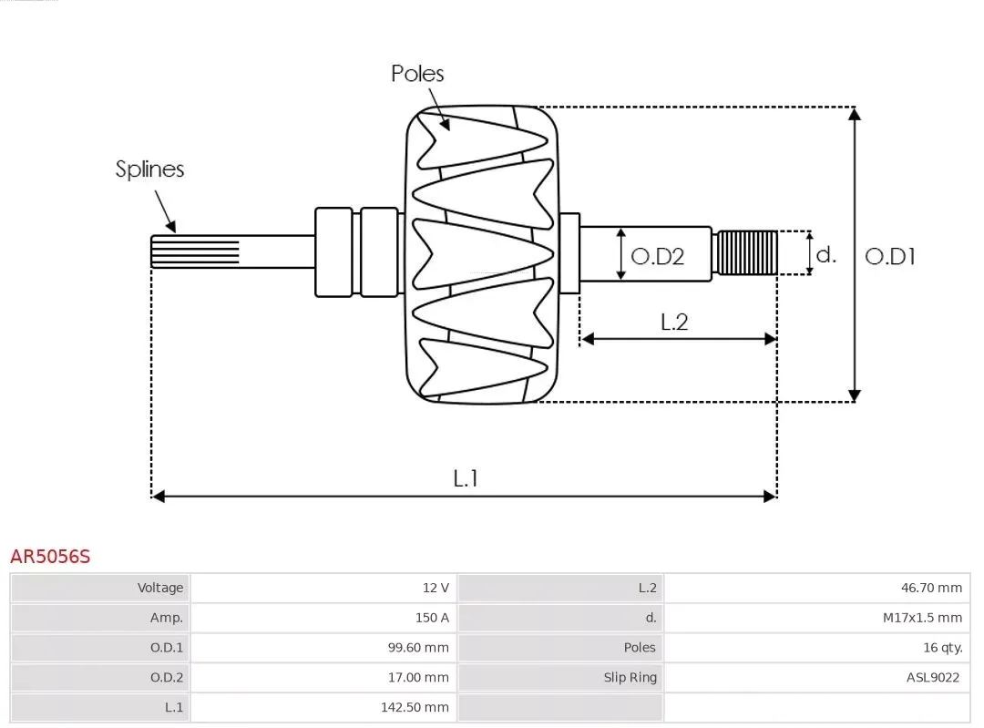 wirnik-alternatora-ar5056s-ast