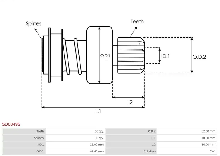 bendix-rozrusznika-sd0349s-autostarter-typ-samochodu-4x4-suv-samochody-osobowe