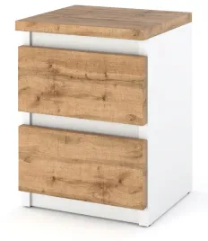 szafka-nocna-biala-dab-wotan-z-2-szufladami-30-cm-stolik-nocny-nakastlik
