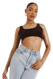 boohoo-brazowy-crop-top-damski-gladki-basic-40-yhh