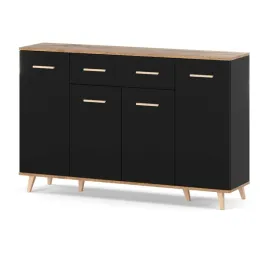 komoda-z-szufladami-150cm-czarna-dab-wotan-szafka-loft-do-salonu-sypialni
