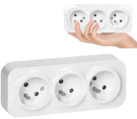 gniazdo-potrojne-natynkowe-z-uziemieniem-todo-2p-z-ip20-16a-230v-bialy
