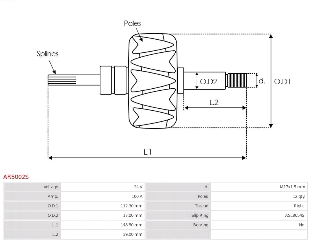 wirnik-alternatora-ar5002s-ast