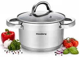 garnek-klausberg-18l-16cm-stalowy-pokrywka-indukcja-gaz-kb-7122