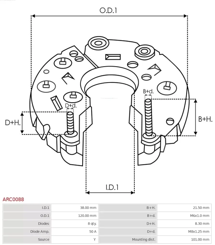 prostownik-alternatora-arc0088-ast