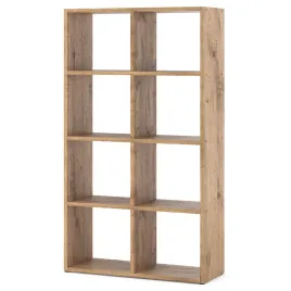 regal-na-ksiazki-dab-wotan-otwarty-komorowy-8-pojemnych-polek-loft