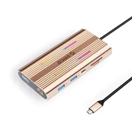 hub-12w1-usb-c-usb-a-usb-c-hdmi-displayport-rj45-sd-microsd-4k-pd-100-w-rgb-rozowo-zloty