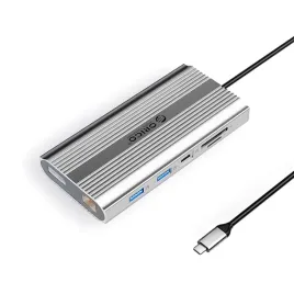 hub-stacja-12w1-usb-c-usb-a-usb-c-hdmi-displayport-rj45-sd-pd-100w-4k-1000mbps-srebrna