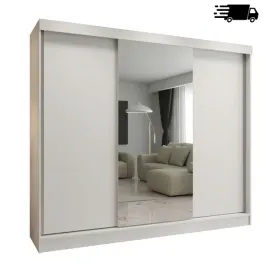 szafa-przesuwna-z-lustrem-3d-180x205x59-cm-biala-mat-do-sypialni-s24