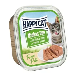 happy-cat-minkas-duo-deserowka-pasztet-dla-kota-kurczak-i-jagniecina-100g
