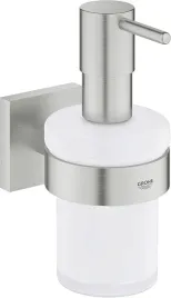 dozownik-do-mydla-z-uchwytem-grohe-start-cube-stal-nierdzewna