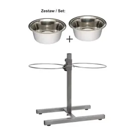 barry-king-stojak-regulowany-z-miskami-47l-metaliczny