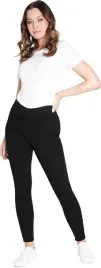 damskie-spodnie-legginsy-elastyczne-jeansowe-rozmiar-46-czarne