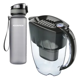 dzbanek-czarny-szara-butelka-do-filtrowania-wody-aquaphor-amethyst-28-l