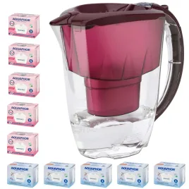 dzbanek-filtrujacy-aquaphor-amethyst-28-l-10-wkladow-5-5mg-wisniowy