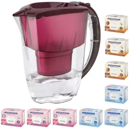 dzbanek-do-filtrowania-aquaphor-amethyst-28l-9-wkl-3-3h-3mg-wisniowy