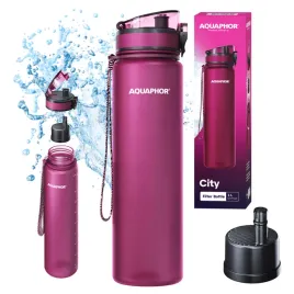 butelka-filtrujaca-wode-aquaphor-city-1l-bordowa-bidon-wklad-filtrujacy