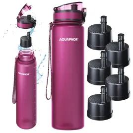 butelka-filtrujaca-aquaphor-city-1l-bordowa-na-wode-5-wkladow-filtrujacych