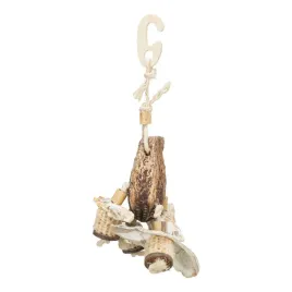 trixie-zabawka-naturalna-ze-strakiem-mahoniowym-i-muszlami-26cm