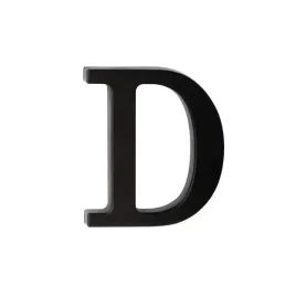 litera-na-dom-plastikowa-9cm-czarna-d