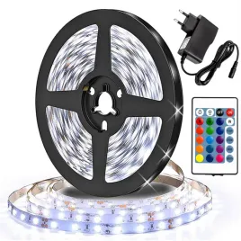 led-tasma-12v-5m-biala-zimna-zestaw-pilot-230v-wodoodporna-diod-linia-zimny