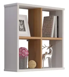 regal-drewniany-4-polki-sosna-lita-lakier-bialy-miodowy-perla