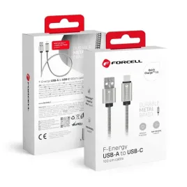 forcell-kabel-usb-do-typ-c-2-0-24a-metal-c234-1m-srebrny-k0010