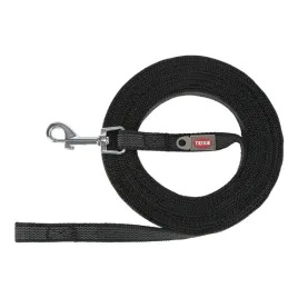 trixie-smycz-treningowa-parciana-gumowana-czarna-s-m-10m-15mm