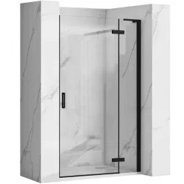 drzwi-prysznicowe-100-cm-czarne-uchylne-wnekowe-do-wneki-rea-hugo-black
