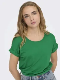 only-t-shirt-15106662-zielony-roz-l