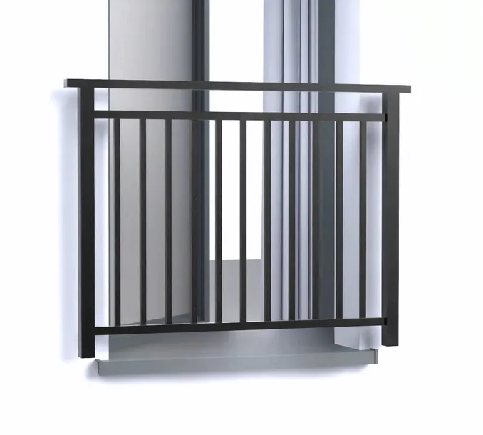 Balustrada francuska okienna balkon francuski aluminiowy 190 cm VERTICAL 1
