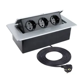 kombi-box-wpuszczane-w-blat-gniazdo-meblowe-przewod-3m-aluminium
