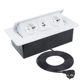 kombi-box-usb-a-c-wpuszczane-gniazdo-meblowe-przewod-15m-biale