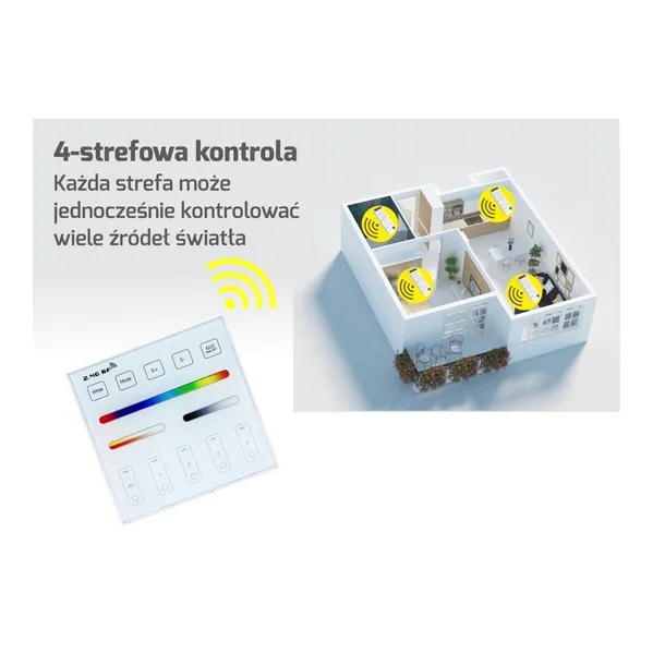 pilot-nascienny-rf-radiowy-panel-4-strefowy-multi-stan-opakowania-oryginalne