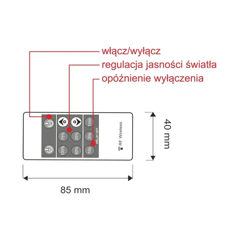 sterownik-sciemniacz-led-level-z-pilotem-rf-stan-nowy