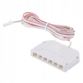 rozdzielacz-6-pktowy-gniazda-mini-do-led-bialy-z-przewodem-z-wtyczka