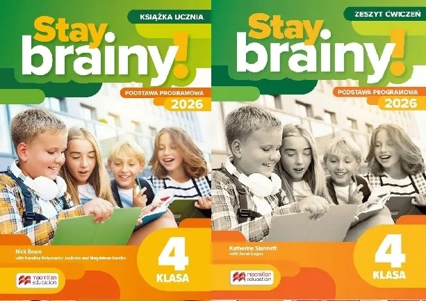 ZESTAW Stay Brainy 4 MACMILL Podręcznik + Ćwiczenie