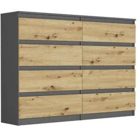 nowoczesna-komoda-140cm-8-szuflad-pl-antracyt-mix-artisan-r-140-s8