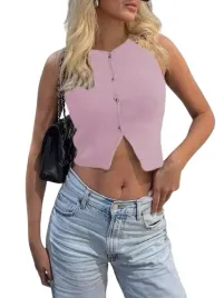shein-rozowy-krotki-top-z-guzikami-i-rozcieciem-m-1ha